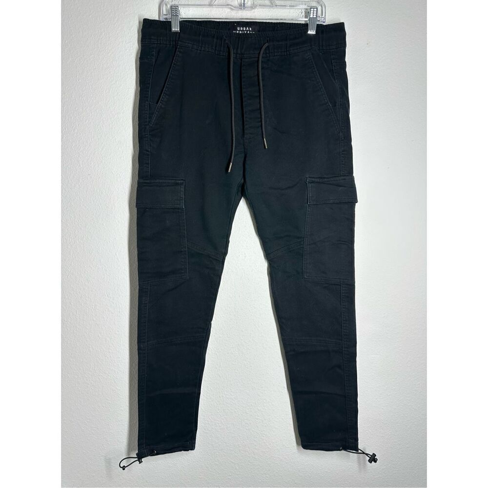 Urban Heritage Cargo Jogger Pants Adult Size M Hi-Rise Black